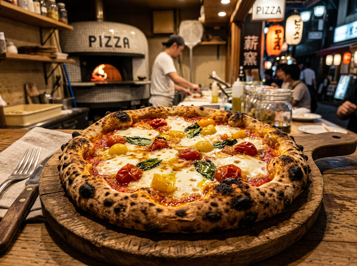 Tokyo-Neapolitan Wood-Fired Pizza by Tsubasa Tamaki